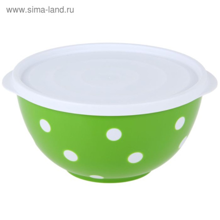 Салатник с крышкой 1,4 л "Marusya" двухцветный (луговой) 1352746