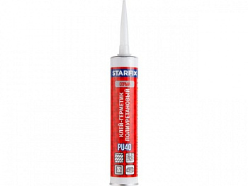 Клей-герметик полиуретановый PU40 STARFIX, серый 300 мл (SM-30218-1)