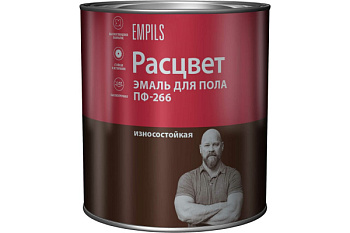 Эмаль "РАСЦВЕТ" для пола жёлто-коричневая 1.9 кг