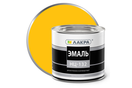 Эмаль НЦ-132 Желтая 1,7кг Л-С