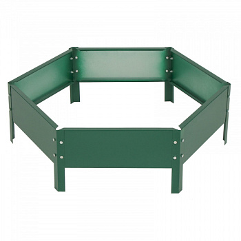 Клумба оцинкованная, d = 80 см, h = 15 см, зелёная, Greengo /1822889