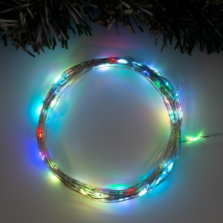Гирлянда «Нить» 10 м, МУЛЬТИ (RGB) /5198360