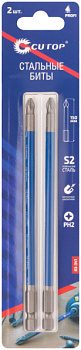Биты стальные, 2 шт., cutop profi, ph2, 150 мм/83-341