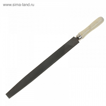 Напильник, 300 мм, плоский, деревянная ручка/16232