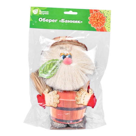 Оберег «Банник», в бане мыться, заново родиться, 15*10,5*23,5 см, для бани и сауны /32654