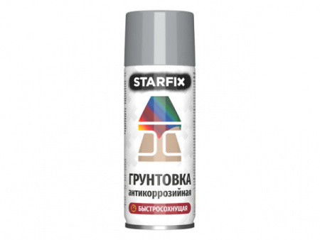 Грунтовка антикоррозийная серый STARFIX 520мл (7040) (SM-36670-1)