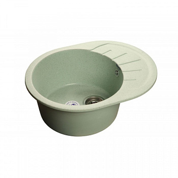 Мойка GRANFEST Rondo GF-R580L (580х450) салатовый, 303 круглая с мини-крылом