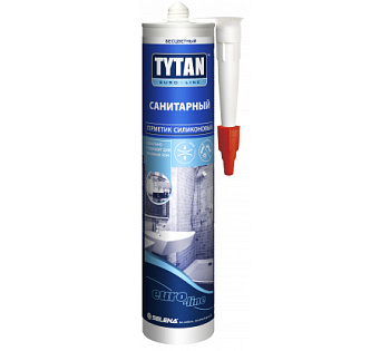 Tytan Euro-Line герметик силиконовый санитарный бесцветный 280мл/95602