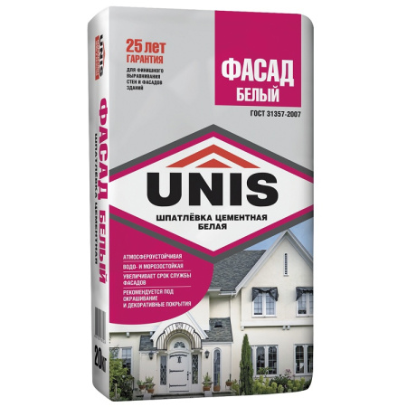 ШПАТЛЕВКА ЮНИС "ФАСАД" ЦЕМЕНТНАЯ 20кг