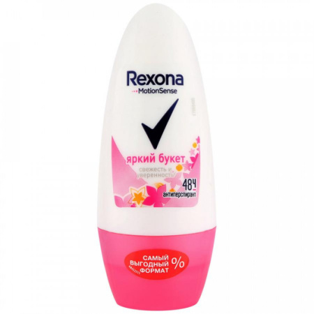 Дезодорант ролик Рексона жен 50мл Яркий букет