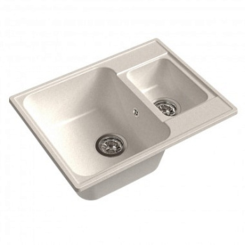 Мойка композитная GRANFEST QUARZ GF-Z 09 1.5-чаша 620*480 (белый)/444892