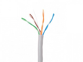 Кабель витая пара U/UTP Cat5E 4х2х24AWG (0.51мм) 305м, CCA, внутр. (ПВХ) 1 м/п