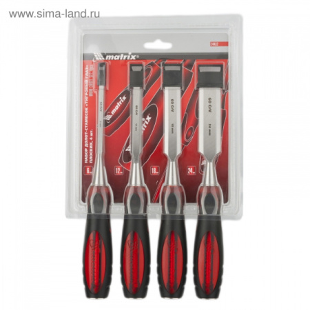 Набор долот-стаместка тигровый глаз 4шт 6-12 18-24мм 24432