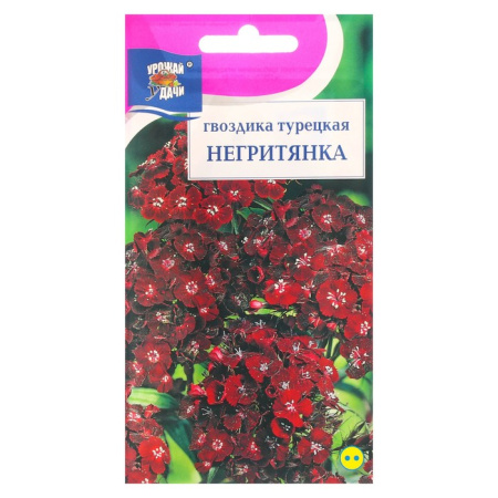 Семена цветов Гвоздика "Негитянка", турецкая, 0,1 г /7643291