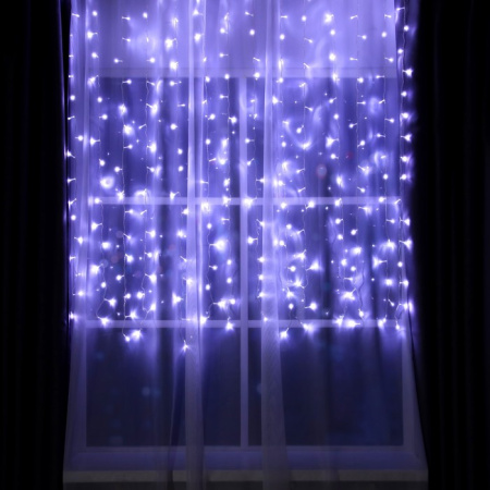 Гирлянда «Занавес» 2×1.5 м, свечение белое, 8 режимов /1080462
