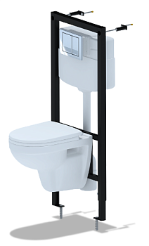 Инсталляция 4 в 1 (инсталляция WCP1121, унитаз BEST SANITA LUXE, сиденье с микролифтом WS0320, клави