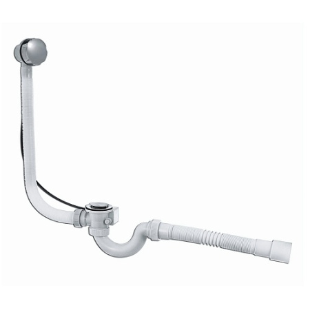 Сифон для ванн ВИР МИНИ Элит с автомат.сливом и гибк.трубой Ø40/50(арт.30980657)