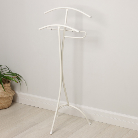 Вешалка костюмная «Слуга», 47×36×106 см, цвет белый /7830988
