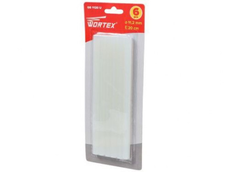 Клеевые стержни WORTEX (универс., 11.2х200 мм, 6 шт в блистере) GS1120U00011