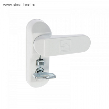 Замок блокирующий для окон Sash Lock, с ключом, белый/4370816