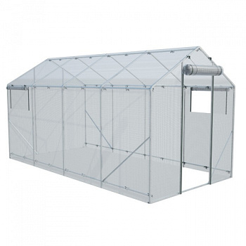 Чехол для теплицы, 4 × 2 × 2,1 м, спанбонд, «Домик» /9550597