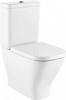 Унитаз  GAP Clean Rim (POCA) безободковый комплект Испания напольный, бачек крепится к стене