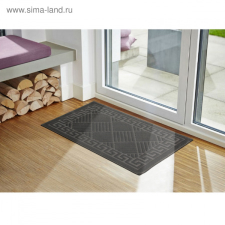 Коврик придверный 40х60см "Меандр ромбы" 813455