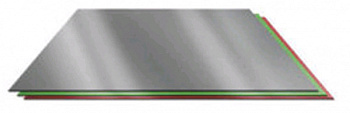 Лист оцинкованный 0,45х1250х2500 (RAL 7004) серый